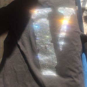 ✨Vlone Swarovski rhinestones Crystal Shirt✨